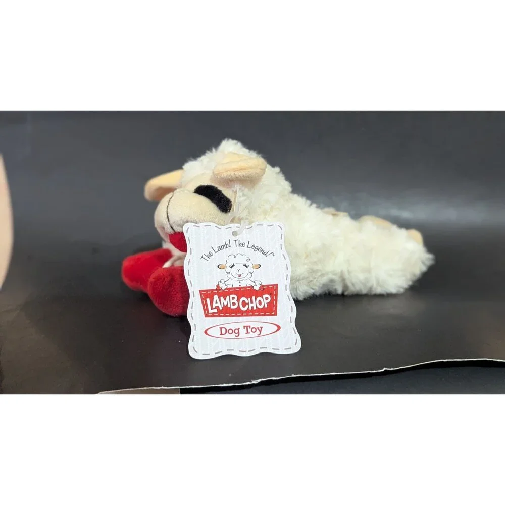 Lamb Chop Plush Dog Toy With‎ Squeaker Soft & Cuddly By DreamWorks New With Tags